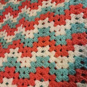 Crochet Chevron Blanket 3 color
